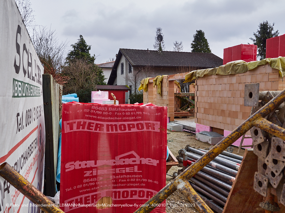 02.02.2023 - Baustelle Niederalmstraße 16 in Neuperlach